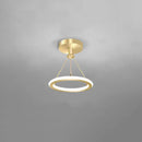 GobekUsa LED Round Ceiling Chandelier for Modern Living Room Decor