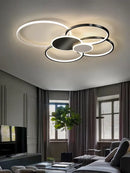GobekUsa LED Round Ceiling Chandelier for Modern Living Room Decor