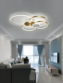 GobekUsa LED Round Ceiling Chandelier for Modern Living Room Decor