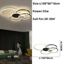 GobekUsa LED Round Ceiling Chandelier for Modern Living Room Decor