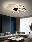 GobekUsa LED Round Ceiling Chandelier for Modern Living Room Decor