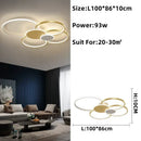 GobekUsa LED Round Ceiling Chandelier for Modern Living Room Decor