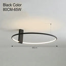 GobekUsa LED Round Ceiling Lamp Scandinavian Design White Black Gold Metal Aluminum