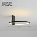 GobekUsa LED Round Ceiling Lamp Scandinavian Design White Black Gold Metal Aluminum