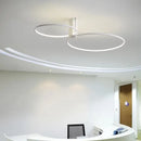 GobekUsa LED Round Ceiling Lamp Scandinavian Design White Black Gold Metal Aluminum
