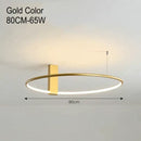 GobekUsa LED Round Ceiling Lamp Scandinavian Design White Black Gold Metal Aluminum