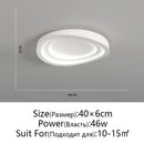 GobekUsa LED Round Ceiling Lamp with Remote Control Dimming for Modern Indoor Lighting