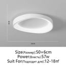 GobekUsa LED Round Ceiling Lamp with Remote Control Dimming for Modern Indoor Lighting