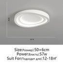 GobekUsa LED Round Ceiling Lamp with Remote Control Dimming for Modern Indoor Lighting