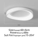 GobekUsa LED Round Ceiling Lamp with Remote Control Dimming for Modern Indoor Lighting