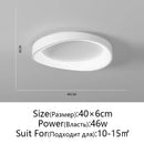 GobekUsa LED Round Ceiling Lamp with Remote Control Dimming for Modern Indoor Lighting