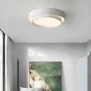 GobekUsa LED Round Ceiling Light for Living Room, Bedroom, Study - White/Black, AC90-260V