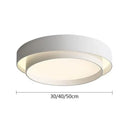GobekUsa LED Round Ceiling Light for Living Room, Bedroom, Study - White/Black, AC90-260V