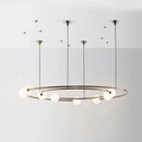 GobekUsa LED Round Chandelier Pendant Light for Ceiling Living Room Bedroom Decor