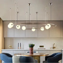 GobekUsa LED Round Chandelier Pendant Light for Ceiling Living Room Bedroom Decor