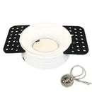 Modern white and gold round recessed ceiling mount – kitchen light set by Decorbites