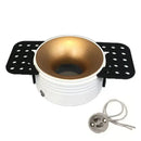 Modern white and gold round recessed ceiling mount – kitchen light set by Decorbites