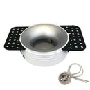Modern white and gold round recessed ceiling mount – kitchen light set by Decorbites