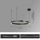 GobekUsa LED Round Ring Chandelier for Dining Room, Living Room, and Bedroom