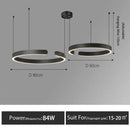 GobekUsa LED Round Ring Chandelier for Dining Room, Living Room, and Bedroom