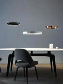 GobekUsa LED Round Ring Chandelier for Dining Room, Living Room, and Bedroom