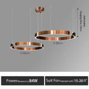 GobekUsa LED Round Ring Chandelier for Dining Room, Living Room, and Bedroom