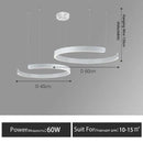 GobekUsa LED Round Ring Chandelier for Dining Room, Living Room, and Bedroom