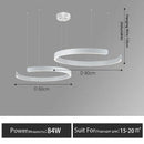 GobekUsa LED Round Ring Chandelier for Dining Room, Living Room, and Bedroom