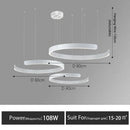 GobekUsa LED Round Ring Chandelier for Dining Room, Living Room, and Bedroom