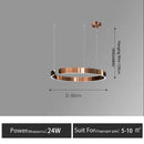 GobekUsa LED Round Ring Chandelier for Dining Room, Living Room, and Bedroom