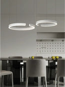 GobekUsa LED Round Ring Chandelier for Dining Room, Living Room, and Bedroom