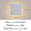 GobekUsa LED Round Touch Wall Lamps for Bedroom & Aisle Decor