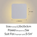GobekUsa LED Round Touch Wall Lamps for Bedroom & Aisle Decor