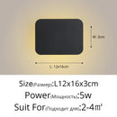 GobekUsa LED Round Touch Wall Lamps for Bedroom & Aisle Decor