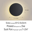 GobekUsa LED Round Touch Wall Lamps for Bedroom & Aisle Decor