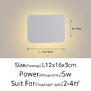 GobekUsa LED Round Touch Wall Lamps for Bedroom & Aisle Decor