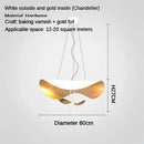 GobekUsa LED Saucer Ceiling Chandelier: Modern & Atmospheric Living Room Pendant Light