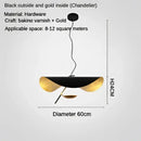 GobekUsa LED Saucer Ceiling Chandelier: Modern & Atmospheric Living Room Pendant Light