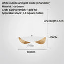 GobekUsa LED Saucer Ceiling Chandelier: Modern & Atmospheric Living Room Pendant Light