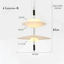 GobekUsa LED Saucer Chandelier: Modern Personality for Home Decor, Living Room, Dining Table