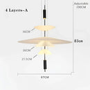 GobekUsa LED Saucer Chandelier: Modern Personality for Home Decor, Living Room, Dining Table