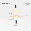 GobekUsa LED Saucer Chandelier: Modern Personality for Home Decor, Living Room, Dining Table