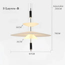 GobekUsa LED Saucer Chandelier: Modern Personality for Home Decor, Living Room, Dining Table