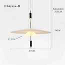 GobekUsa LED Saucer Chandelier: Modern Personality for Home Decor, Living Room, Dining Table