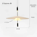 GobekUsa LED Saucer Pendant Light for Home Decor and Living Room