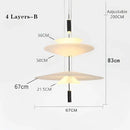 GobekUsa LED Saucer Pendant Light for Home Decor and Living Room