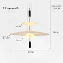 GobekUsa LED Saucer Pendant Light for Home Decor and Living Room