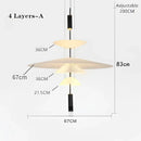 GobekUsa LED Saucer Pendant Light for Home Decor and Living Room