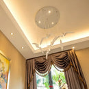 GobekUsa LED Seagull Chandelier: Designer Decor Villa Bird Restaurant Staircase Chandelier