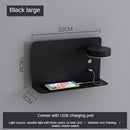 GobekUsa LED Shelf Wall Lamp with USB Charging Port & Switch